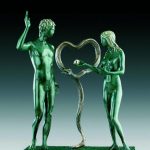 adam et eve bronze dali