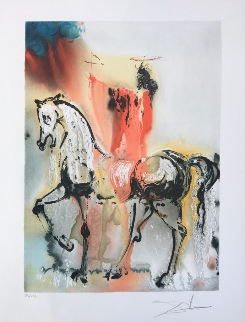 Salvador Dali、LES CHEVAUX DALINIENS Salvador DALI (1904-1989), Les Chevaux Daliniens, 1984