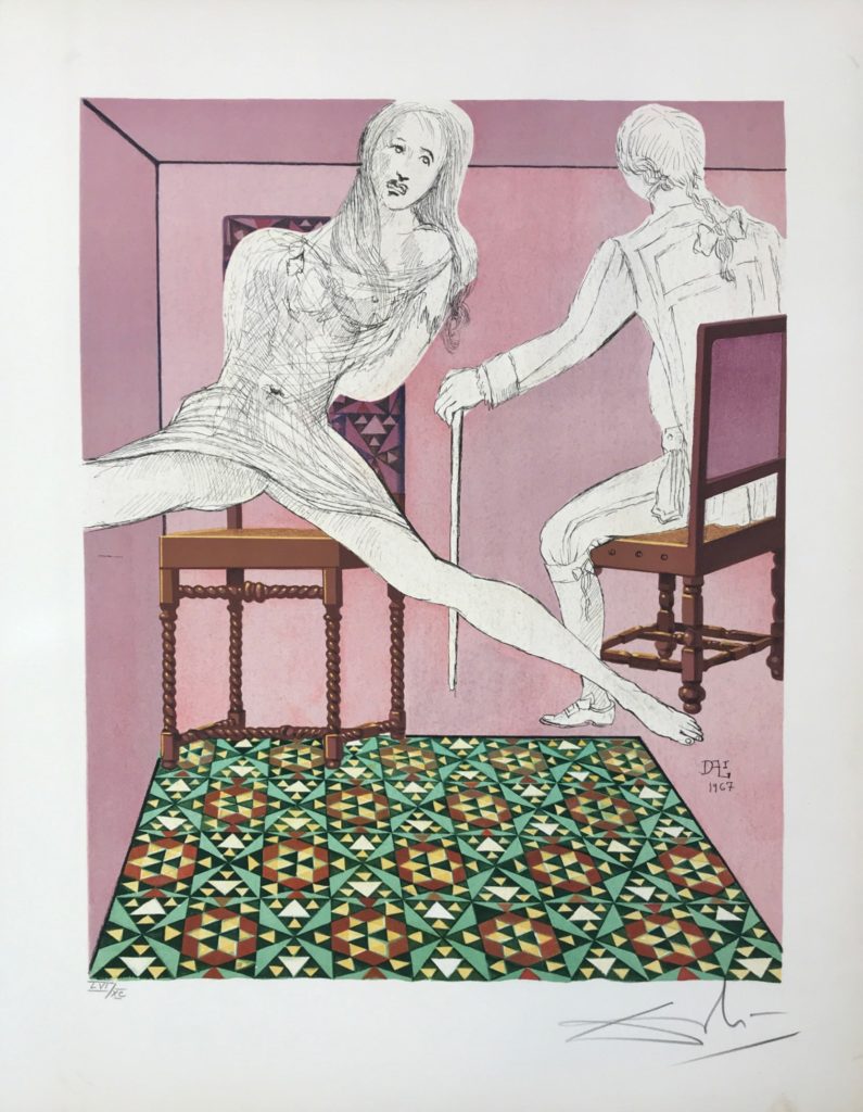 Marianne et le Chevalier Le Marquis de Sade • Dali Paris • Montmartre