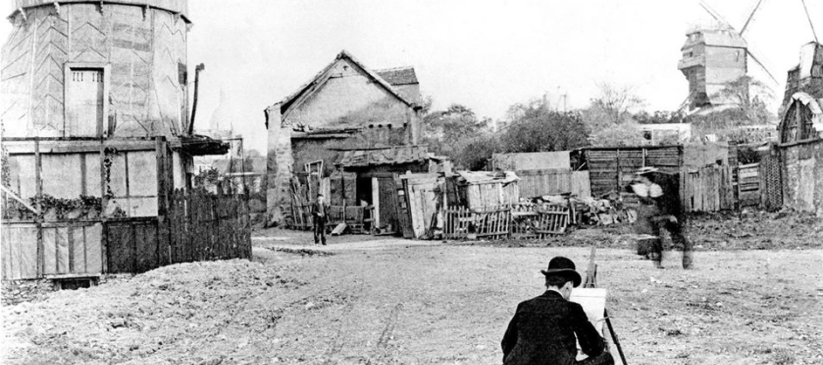 Photo début du siècle montmartre et les peintres rue giradon