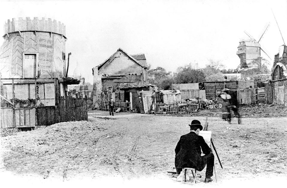 Photo début du siècle montmartre et les peintres rue giradon