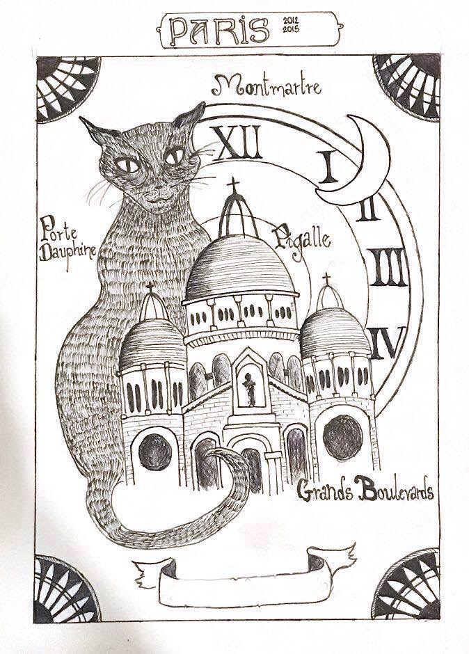 carte à jouer montmartre dali paris amelie jelinek