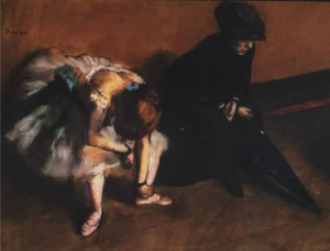 L'attente - Edgar Degas