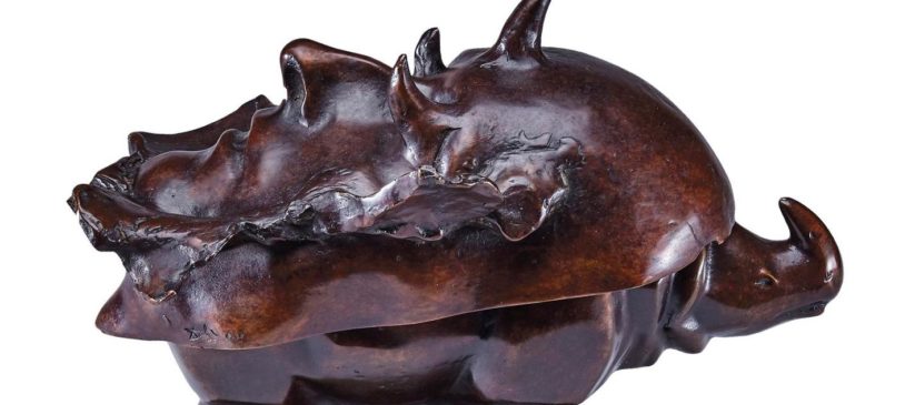 masque mortuaire napoleon dali sculpture bronze death mask