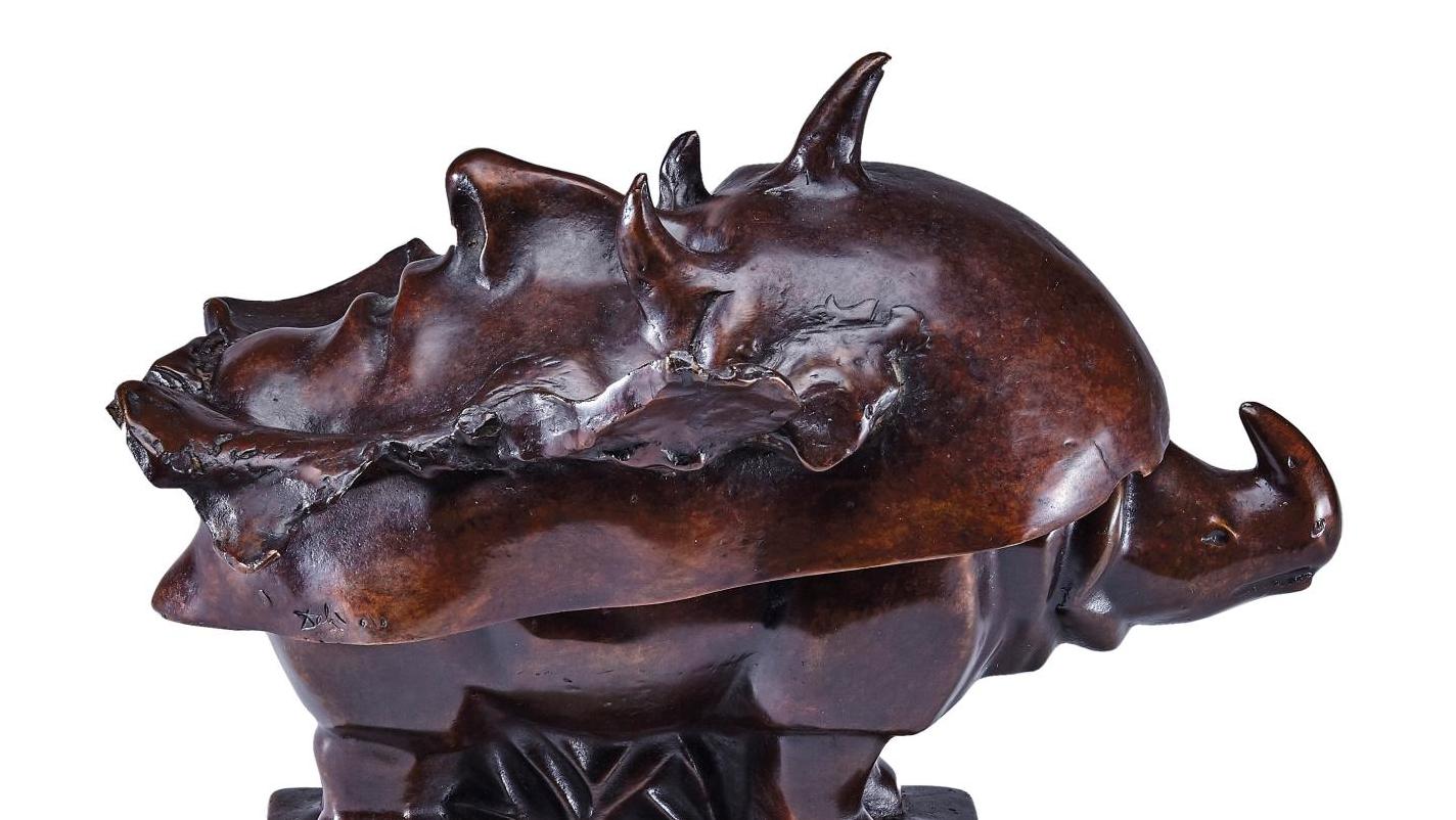 masque mortuaire napoleon dali sculpture bronze death mask